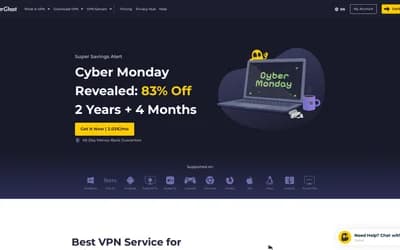 CyberGhost website screenshot