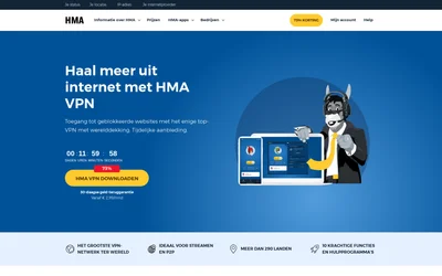 HMA VPN website screenshot