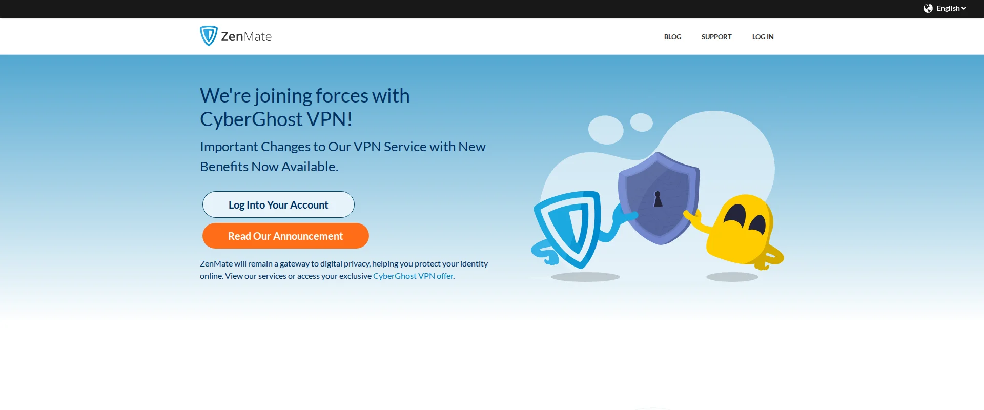 ZenMate VPN website screenshot